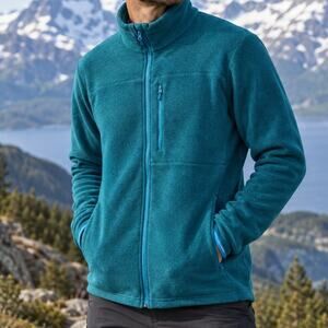 Norrøna Warm2 Men's L Hawaiian Surf Teal Fleece Jacket